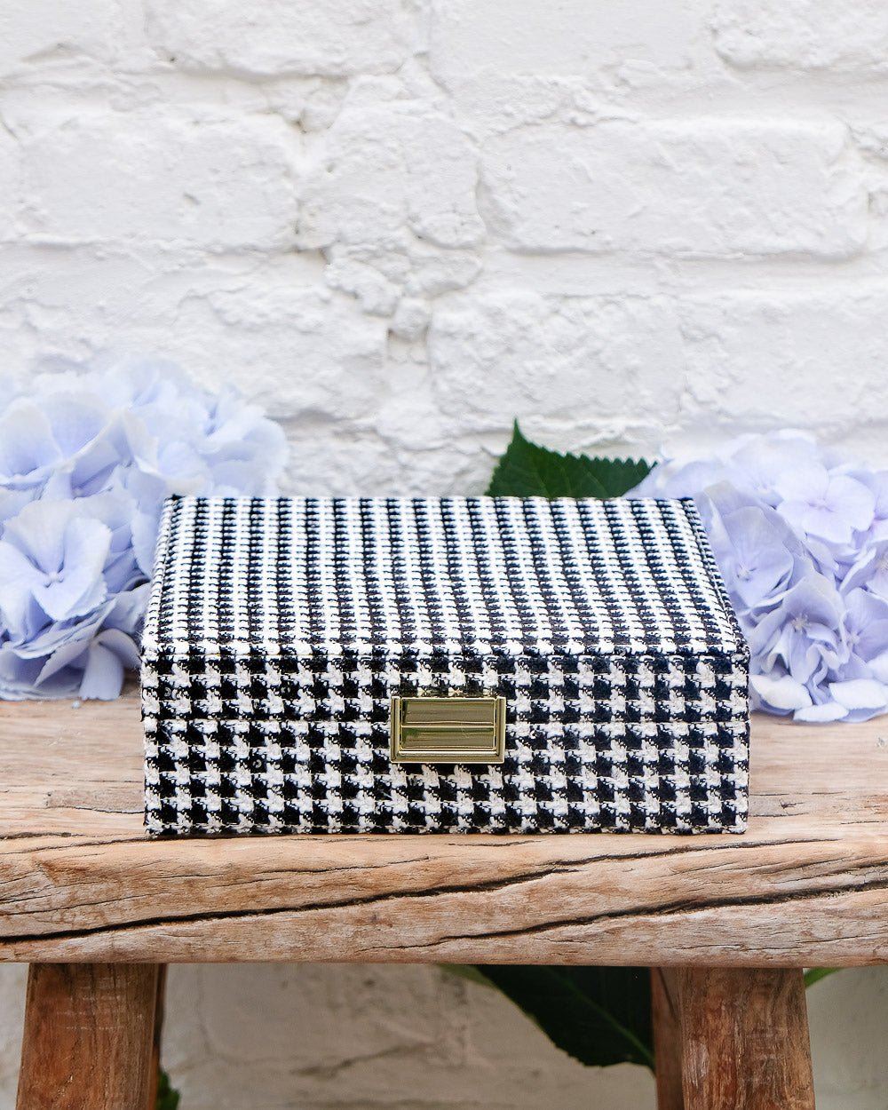Anne houndstooth jewelry box - outlet