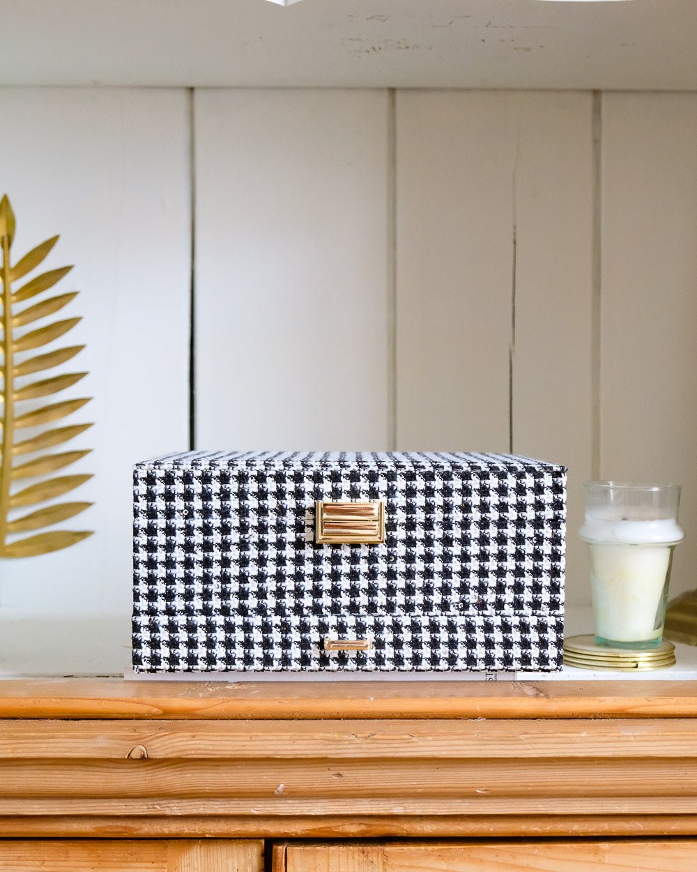 Denise houndstooth jewelry box - outlet