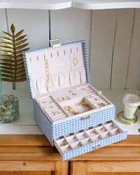 Denise houndstooth jewelry box - outlet