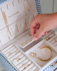 Denise houndstooth jewelry box - outlet