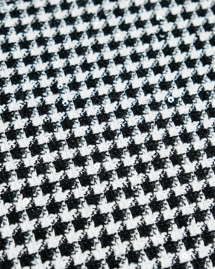 Yvonne houndstooth travel jewelry box