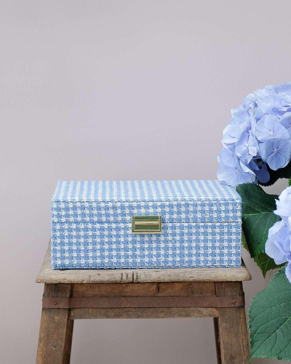 Louise Houndstooth Jewelry Box - Outlet