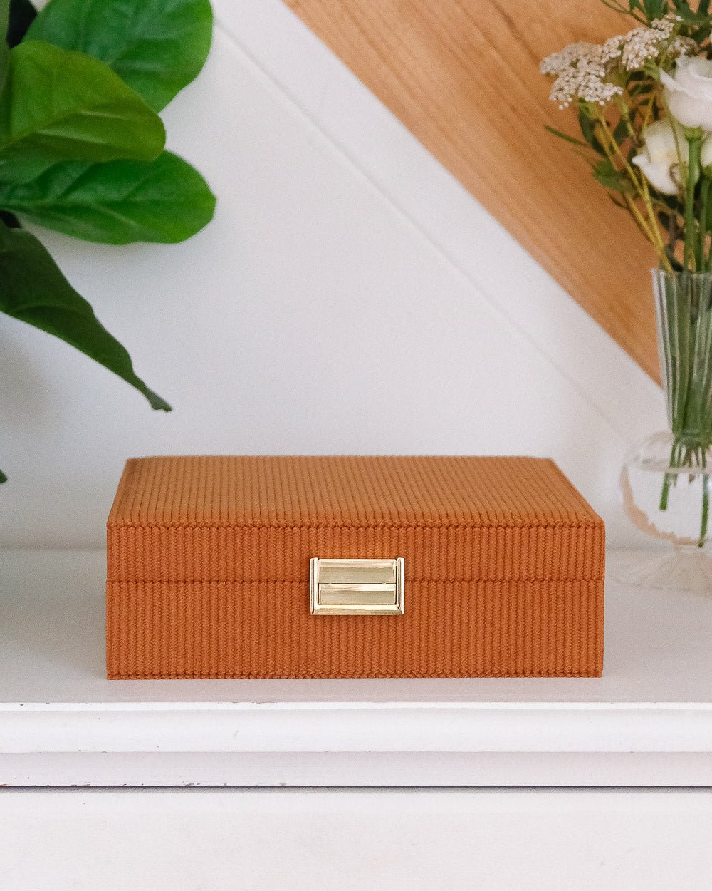 Anne corduroy jewelry box - outlet
