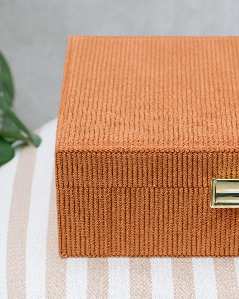 Louise Corduroy Jewelry Box - Outlet