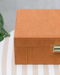 Louise Corduroy Jewelry Box - Outlet