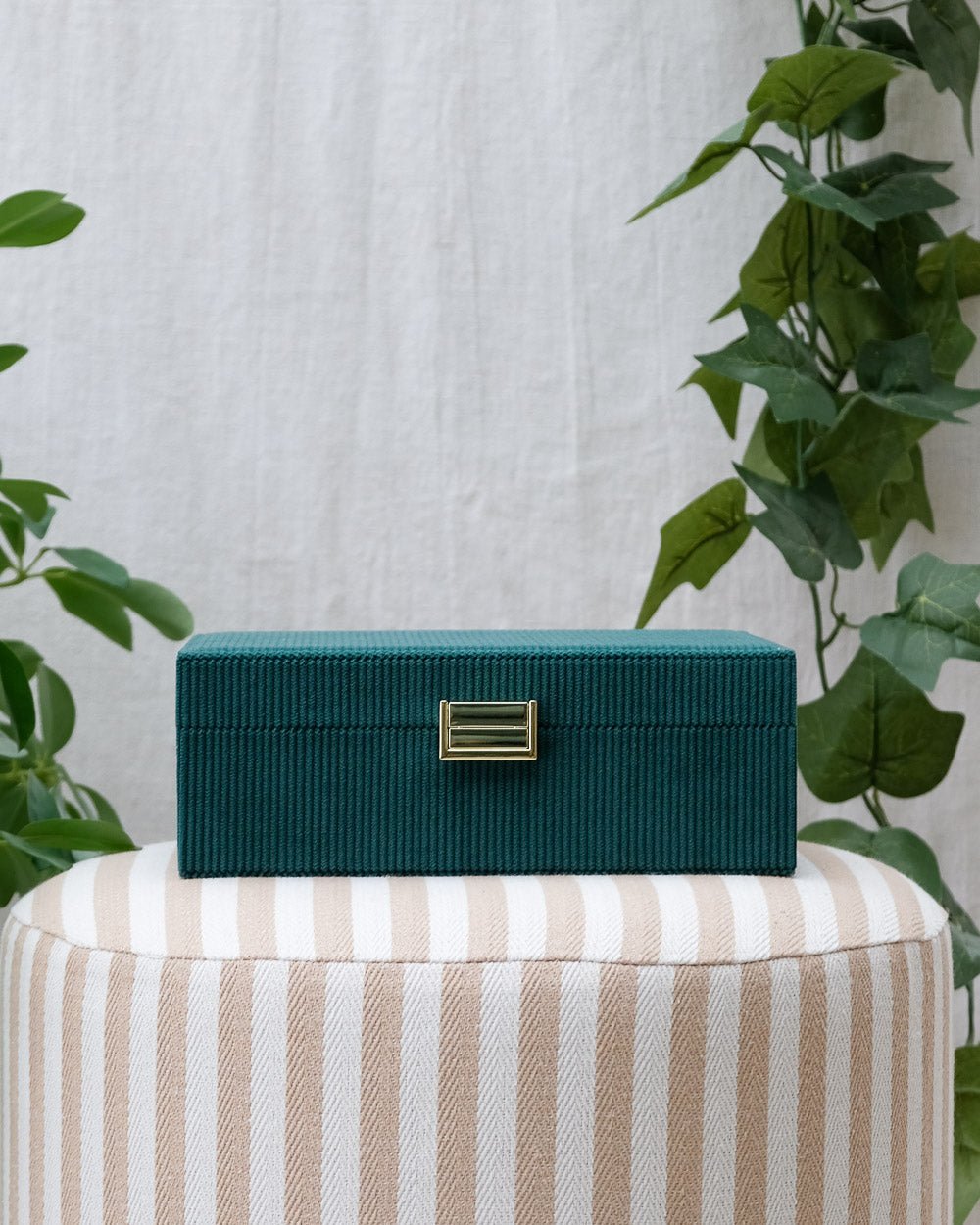 Louise Corduroy Jewelry Box - Outlet