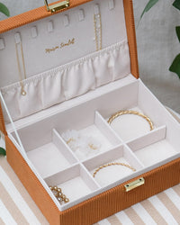 Louise Corduroy Jewelry Box - Outlet