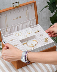 Louise Corduroy Jewelry Box - Outlet