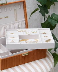 Louise Corduroy Jewelry Box - Outlet