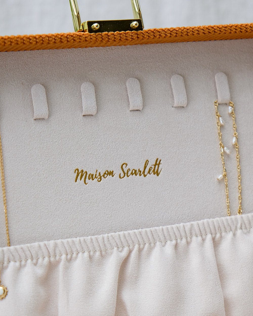 Louise Corduroy Jewelry Box - Outlet