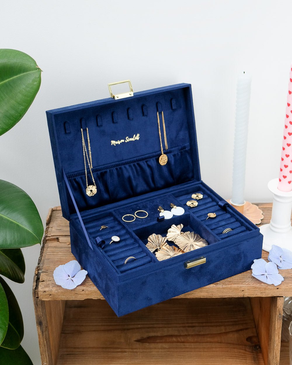 Louise Velvet Jewelry Box - Outlet