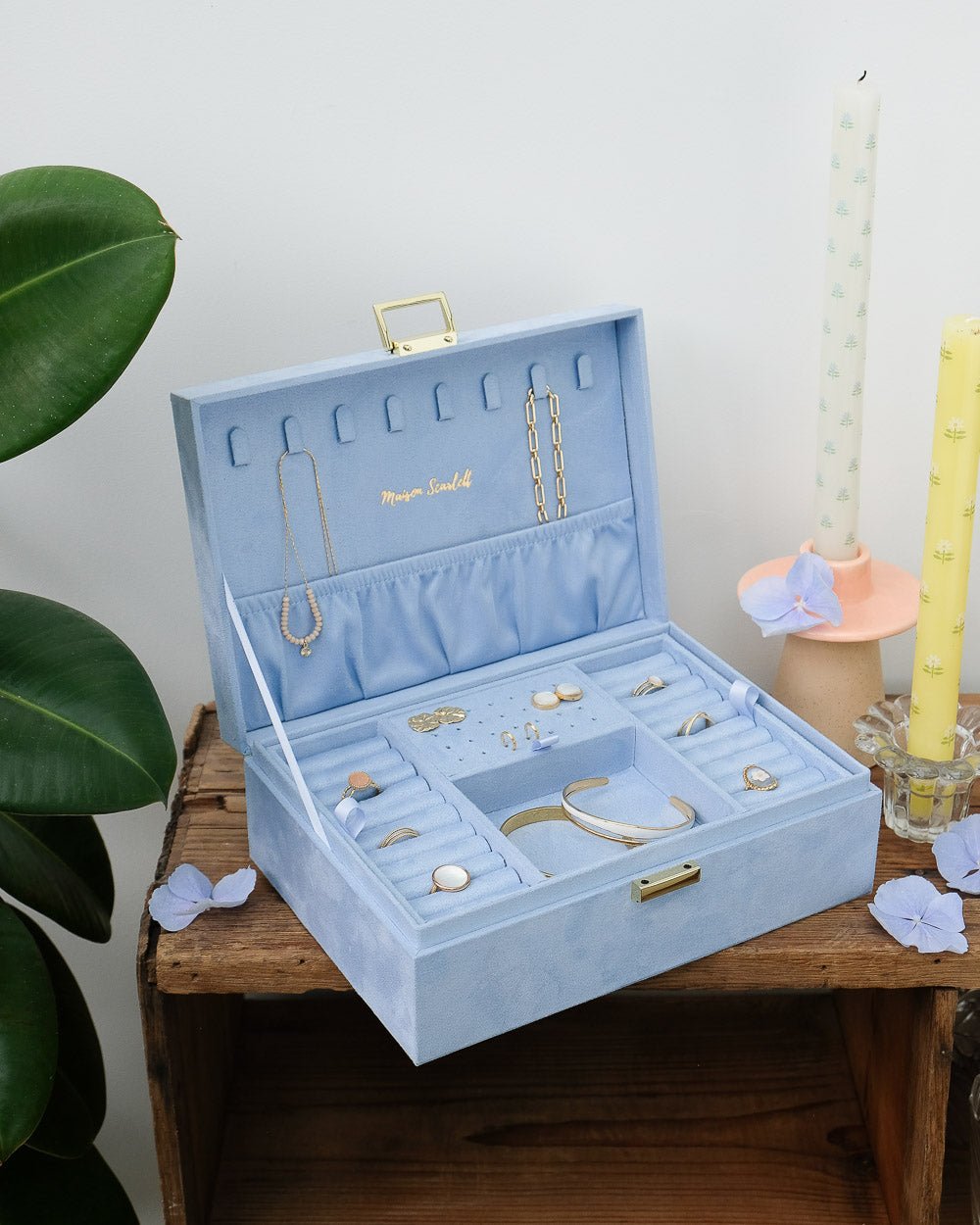 Louise Velvet Jewelry Box - Outlet