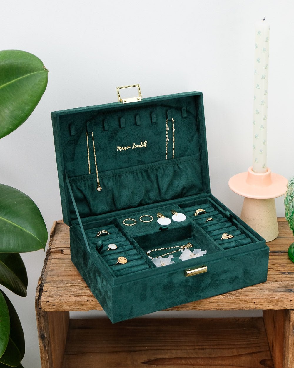 Louise Velvet Jewelry Box - Outlet
