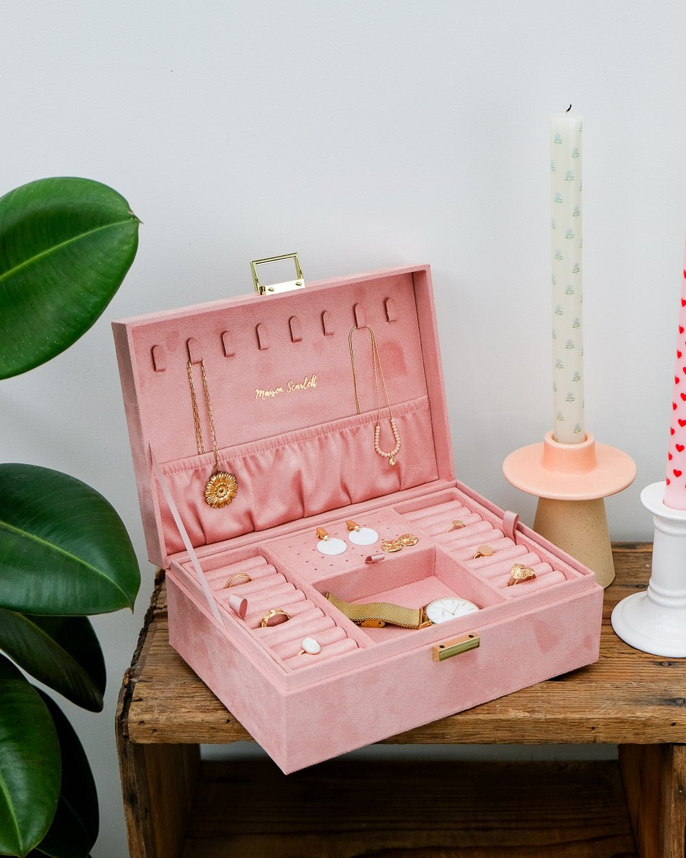 Louise Velvet Jewelry Box - Outlet
