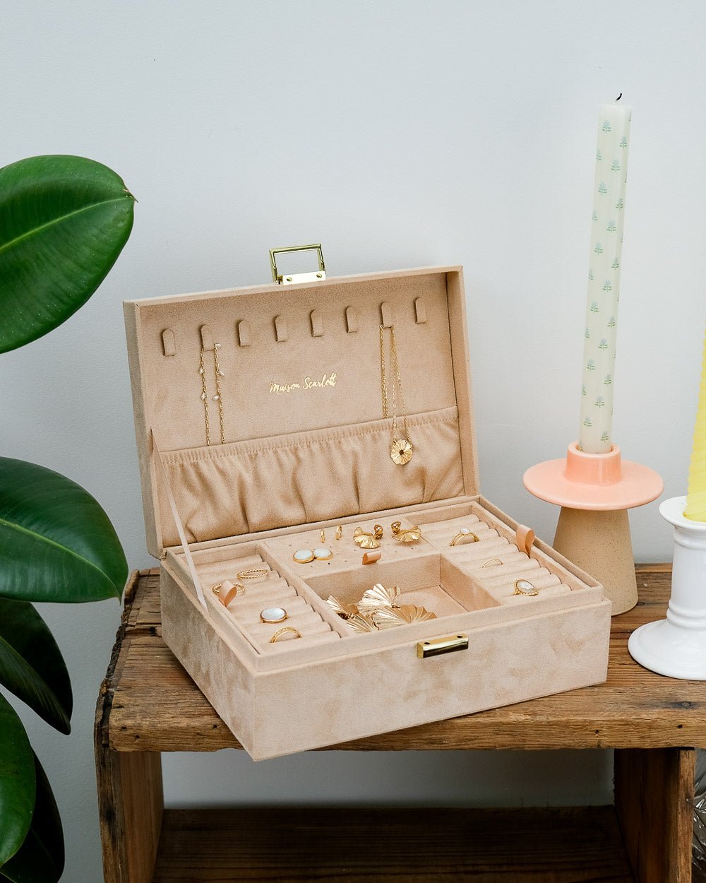 Louise Velvet Jewelry Box - Outlet
