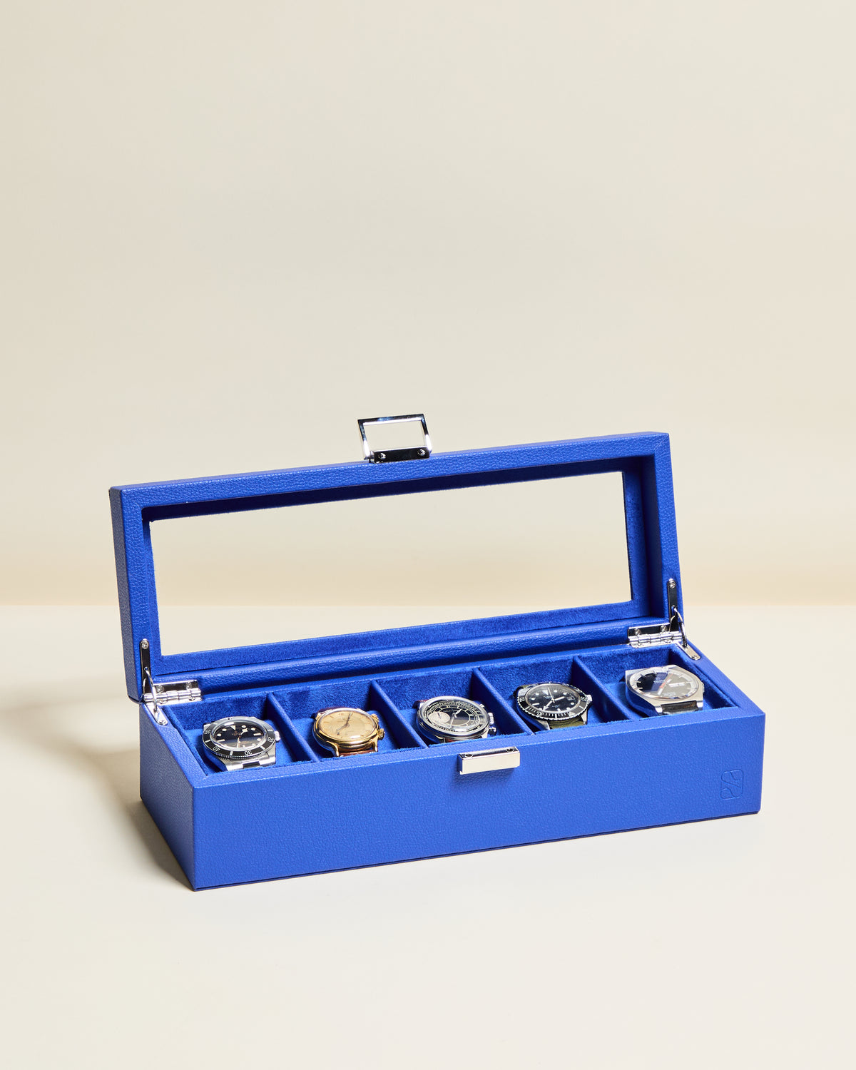 Jean watch box with 5 compartments