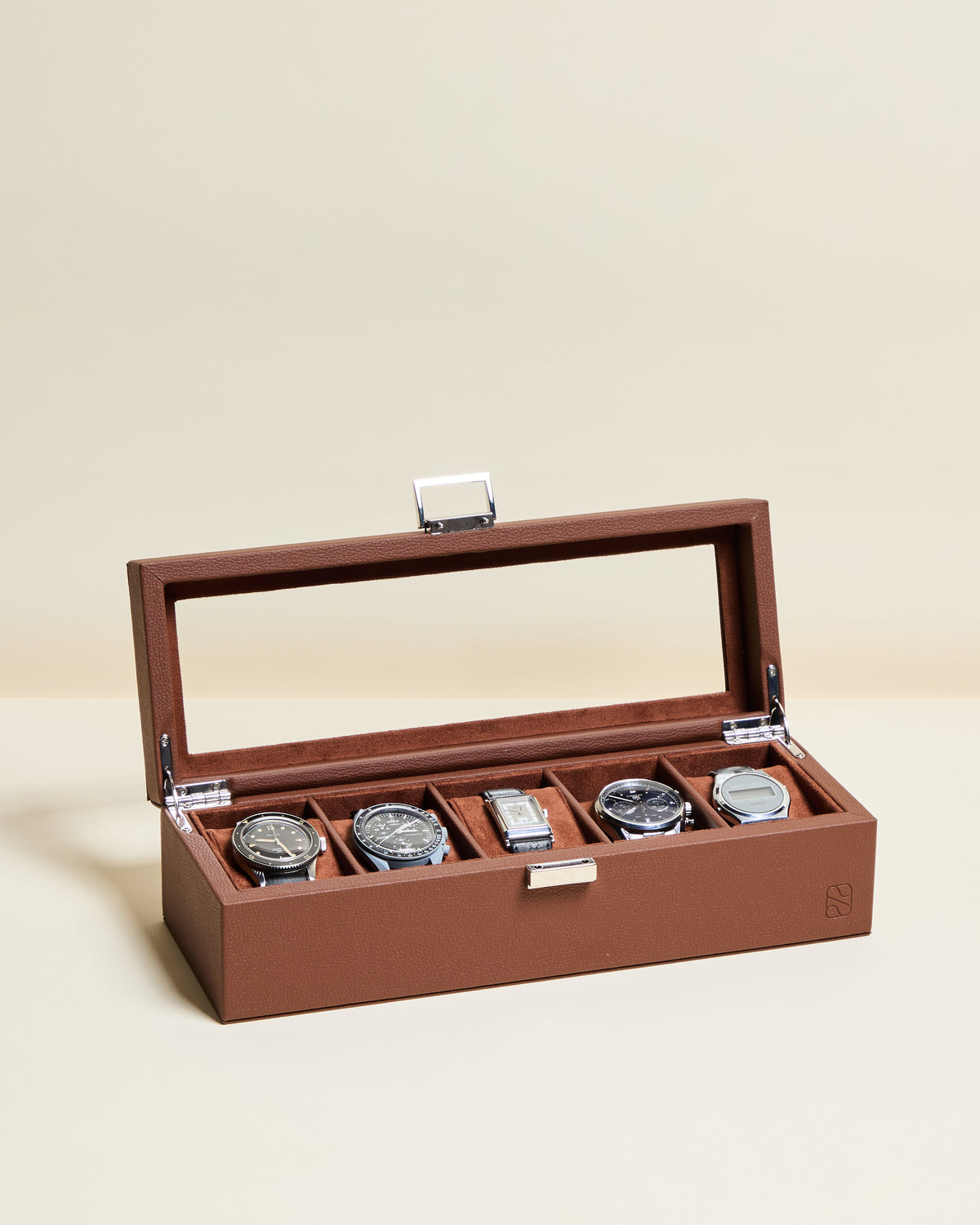 Jean watch box with 5 compartments