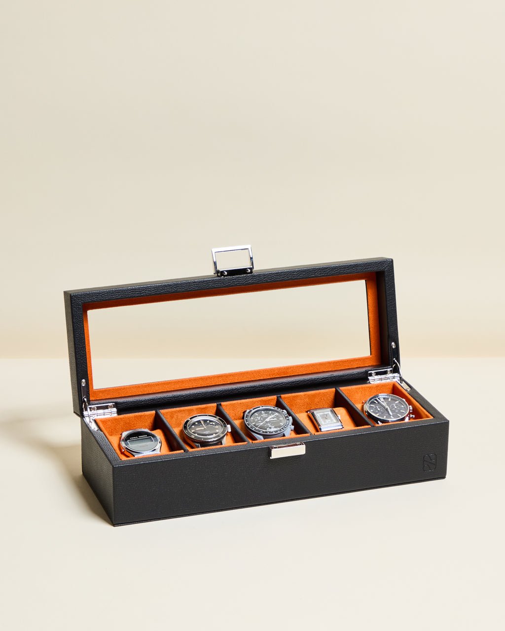 Jean watch box with 5 compartments