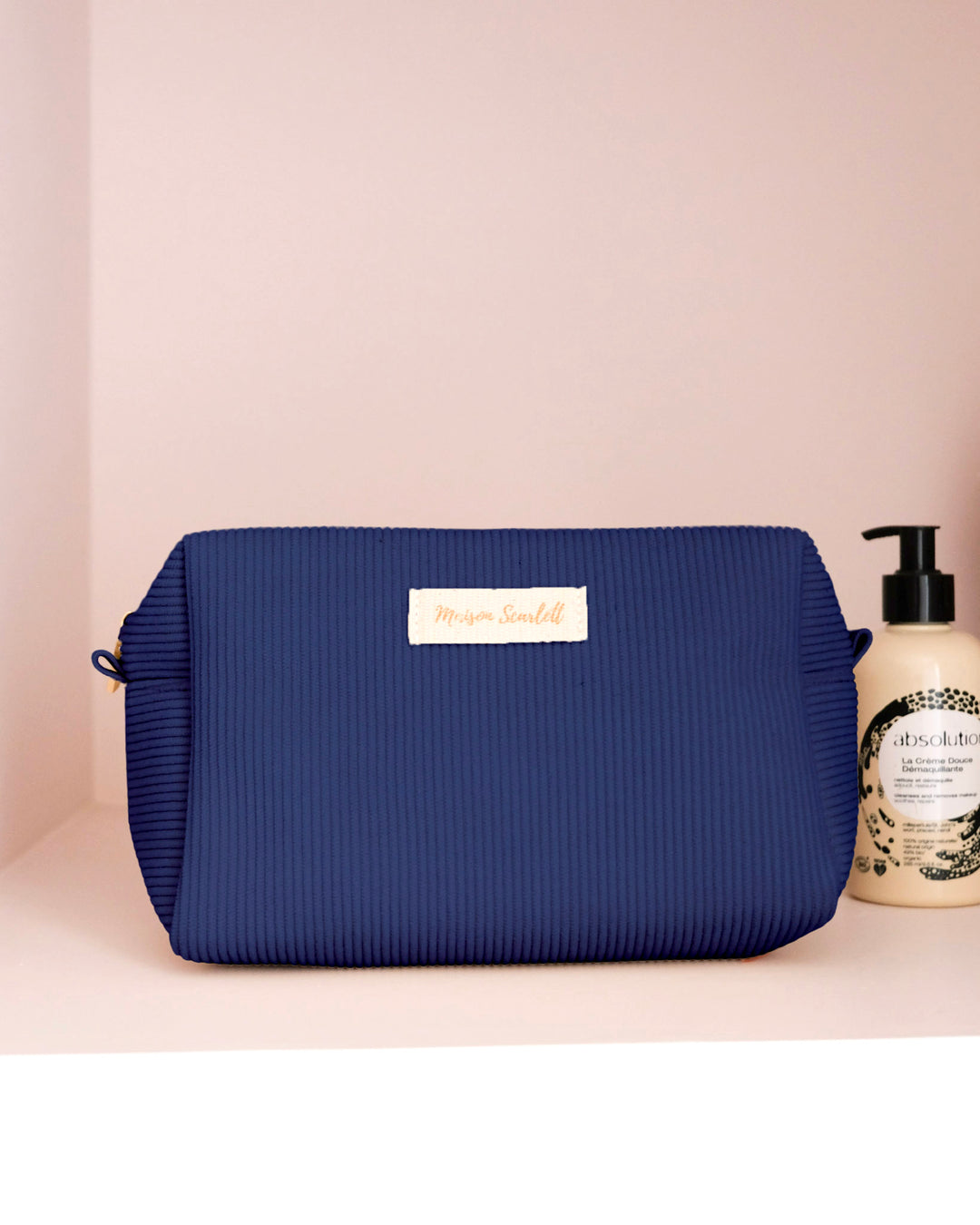 Charlotte corduroy toiletry bag