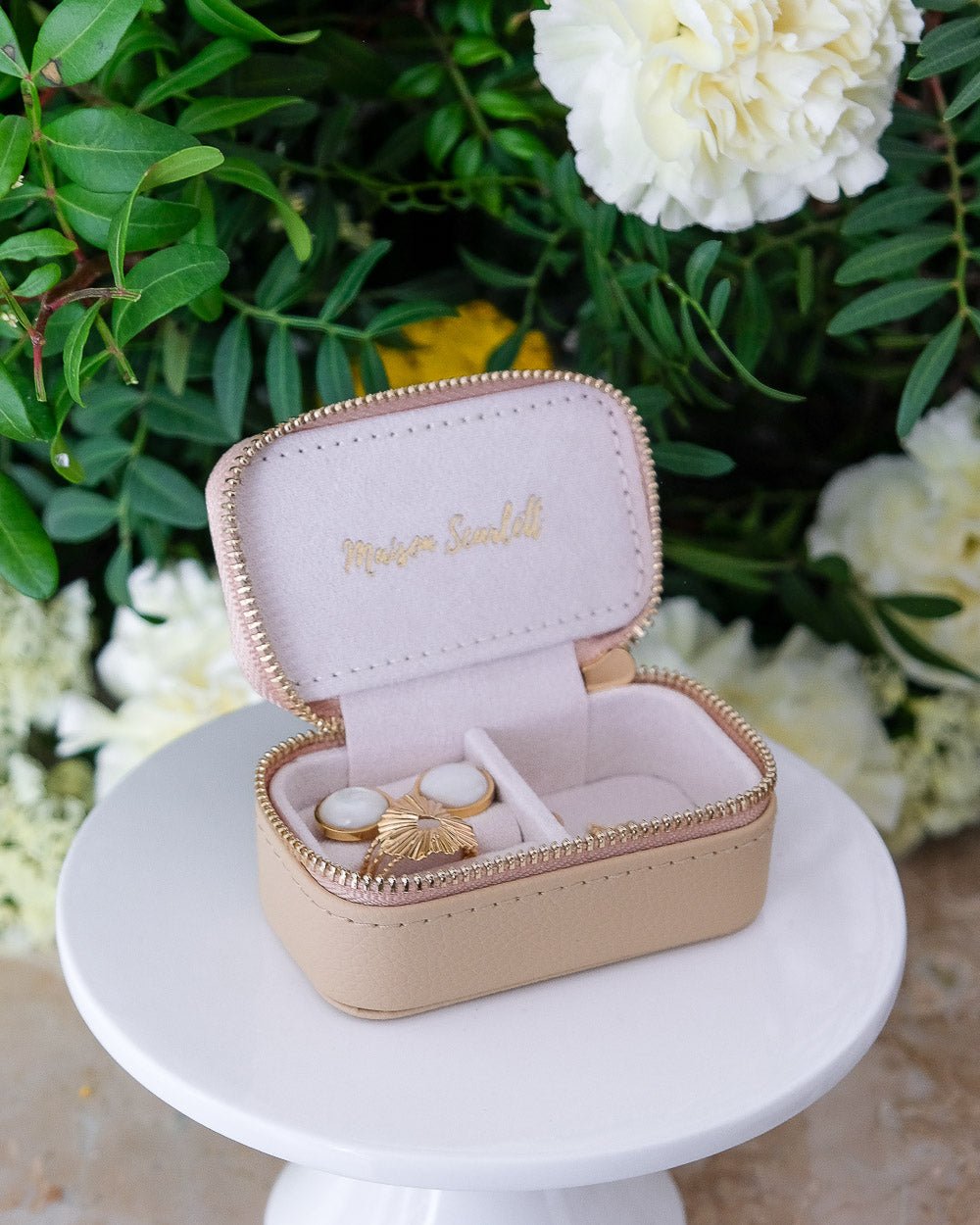 Marie Mini Travel Jewelry Box in PU - Outlet