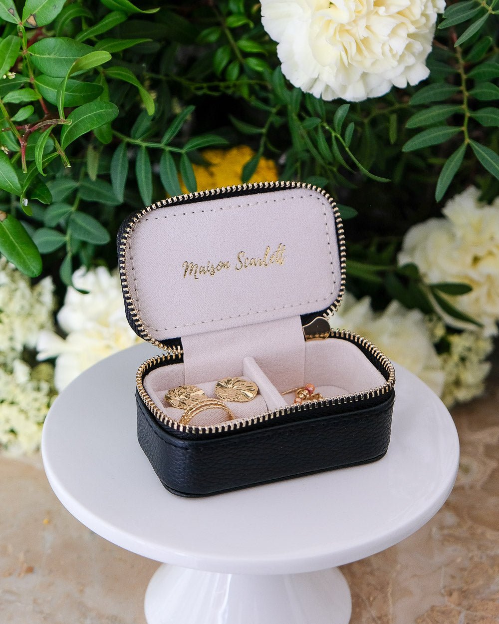 Marie Mini Travel Jewelry Box in PU - Outlet