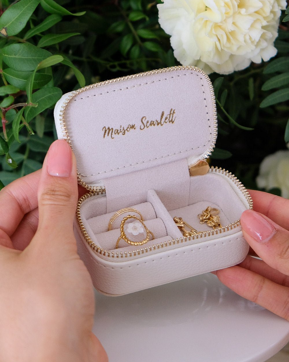 Marie Mini Travel Jewelry Box in PU - Outlet