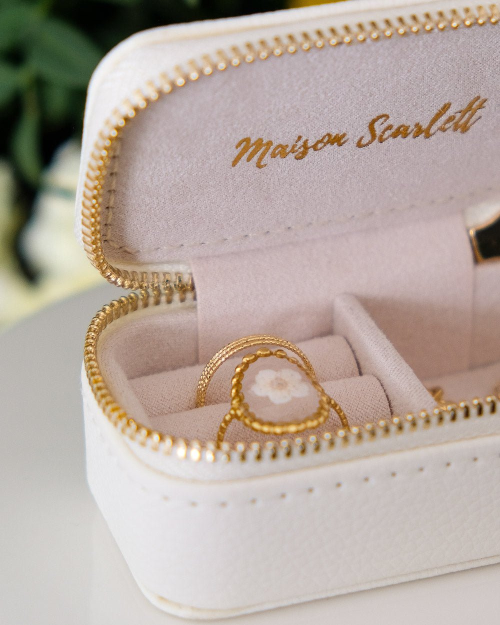 Marie Mini Travel Jewelry Box in PU - Outlet