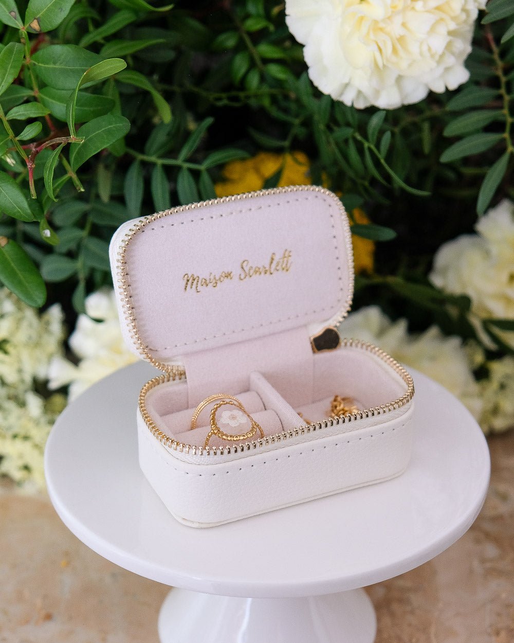 Marie Mini Travel Jewelry Box in PU - Outlet