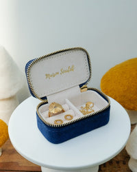 Marie velvet mini travel jewelry box - outlet