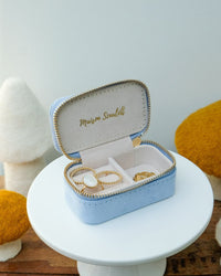 Marie velvet mini travel jewelry box - outlet