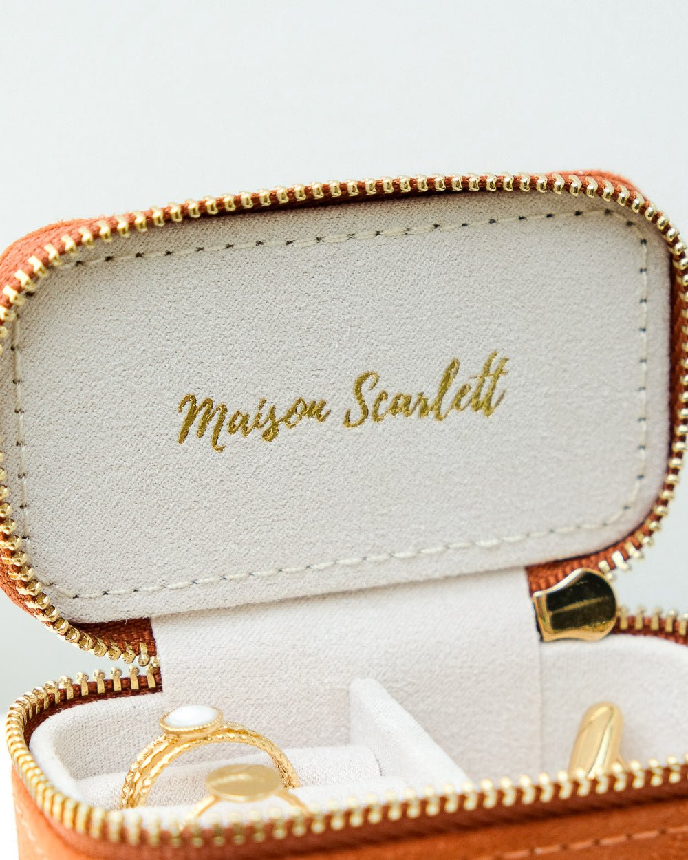 Marie velvet mini travel jewelry box - outlet
