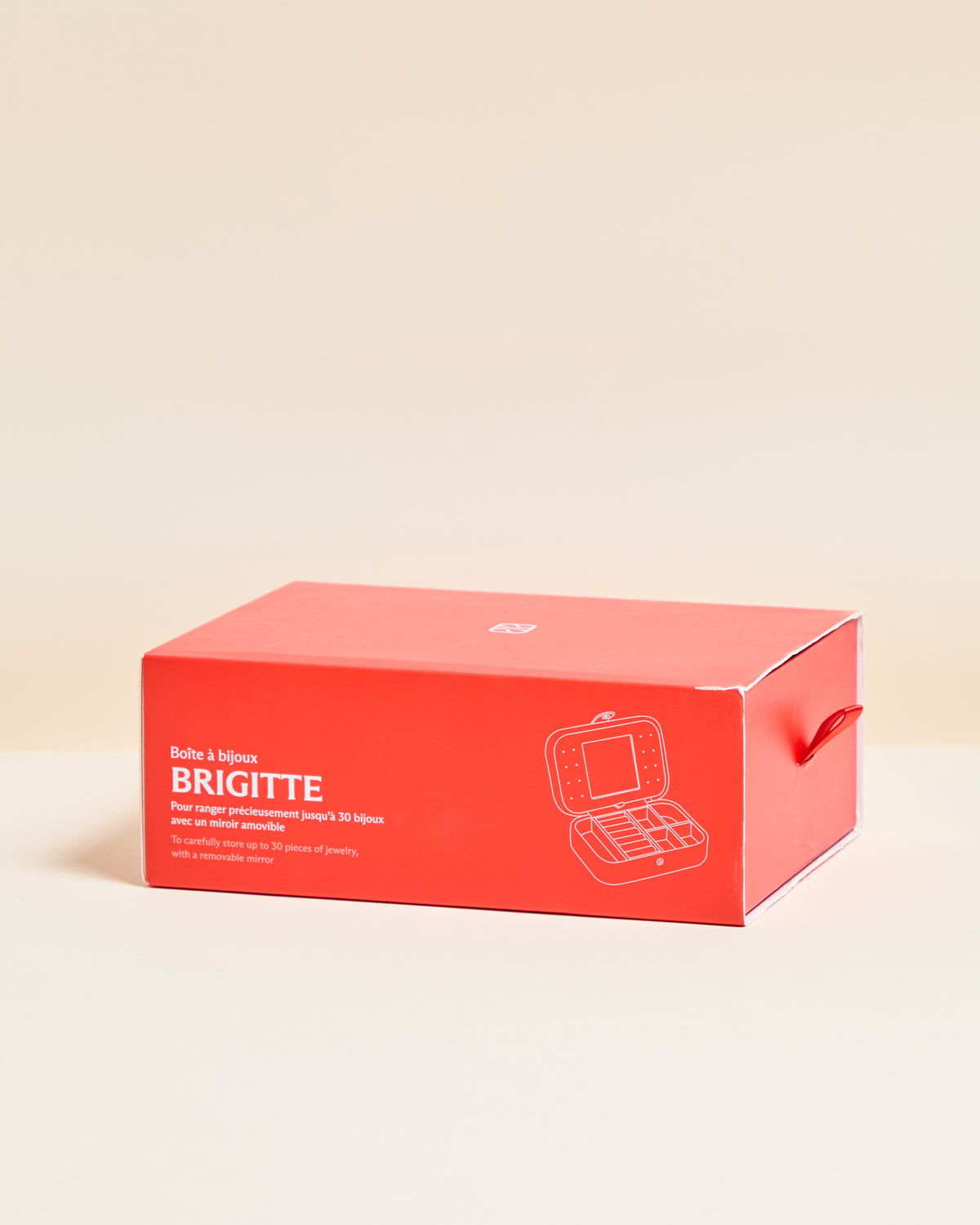 Brigitte leopard travel jewelry box