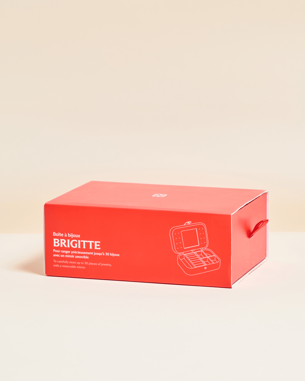 Brigitte velvet travel jewelry box