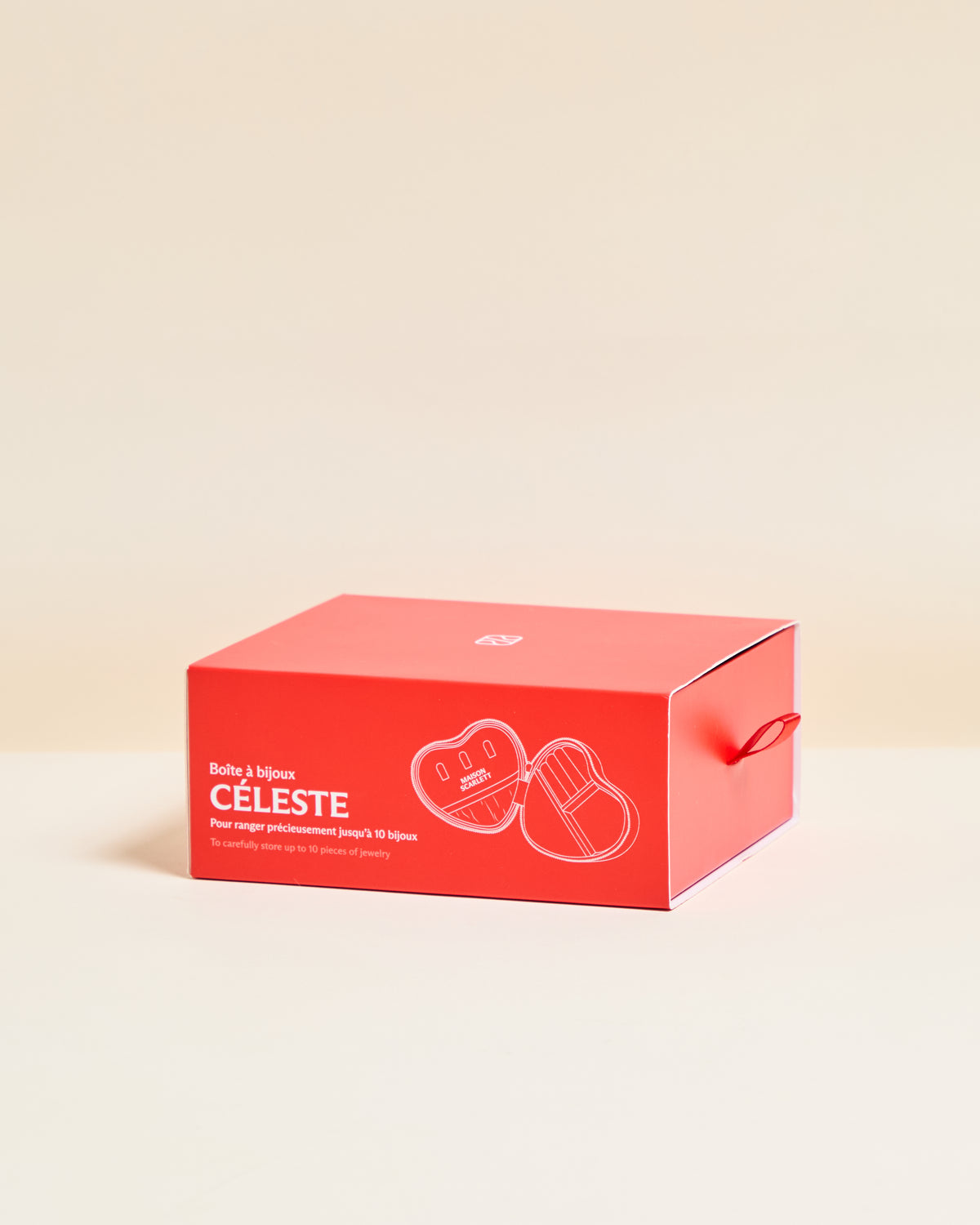 Céleste Heart Jewelry Box