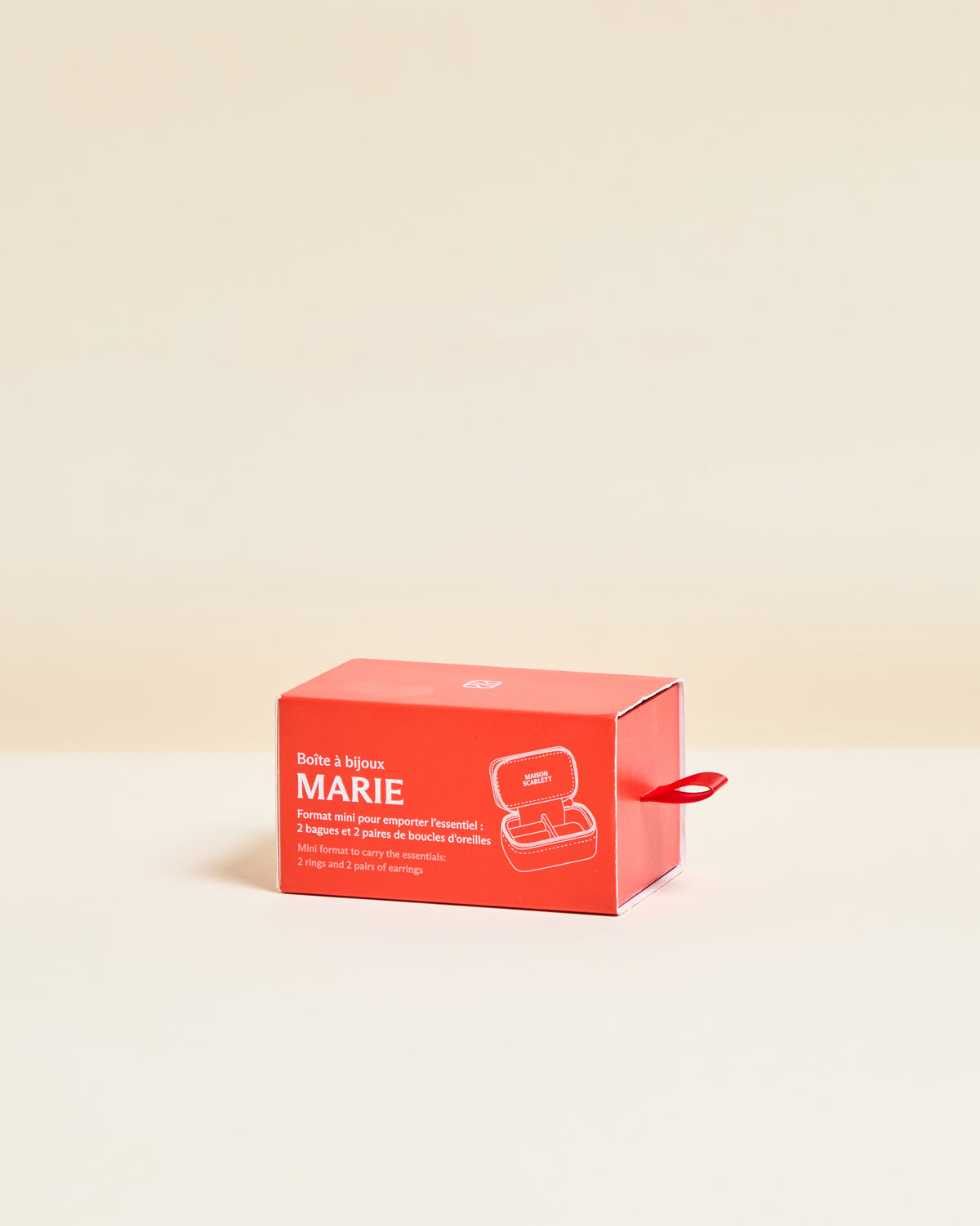 Marie leopard mini travel jewelry box