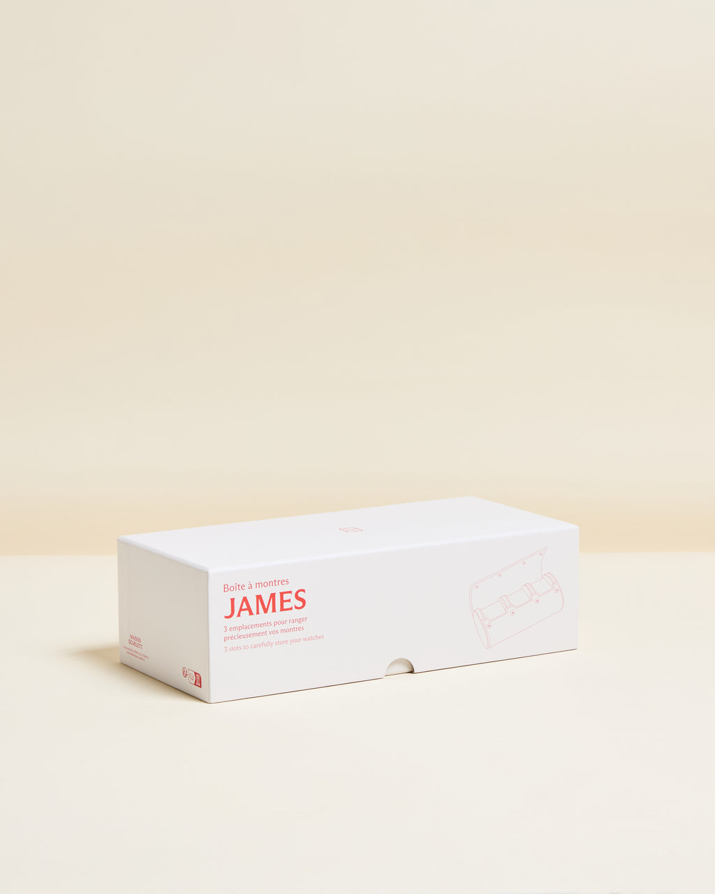 James Travel Watch Box, 3 Slots
