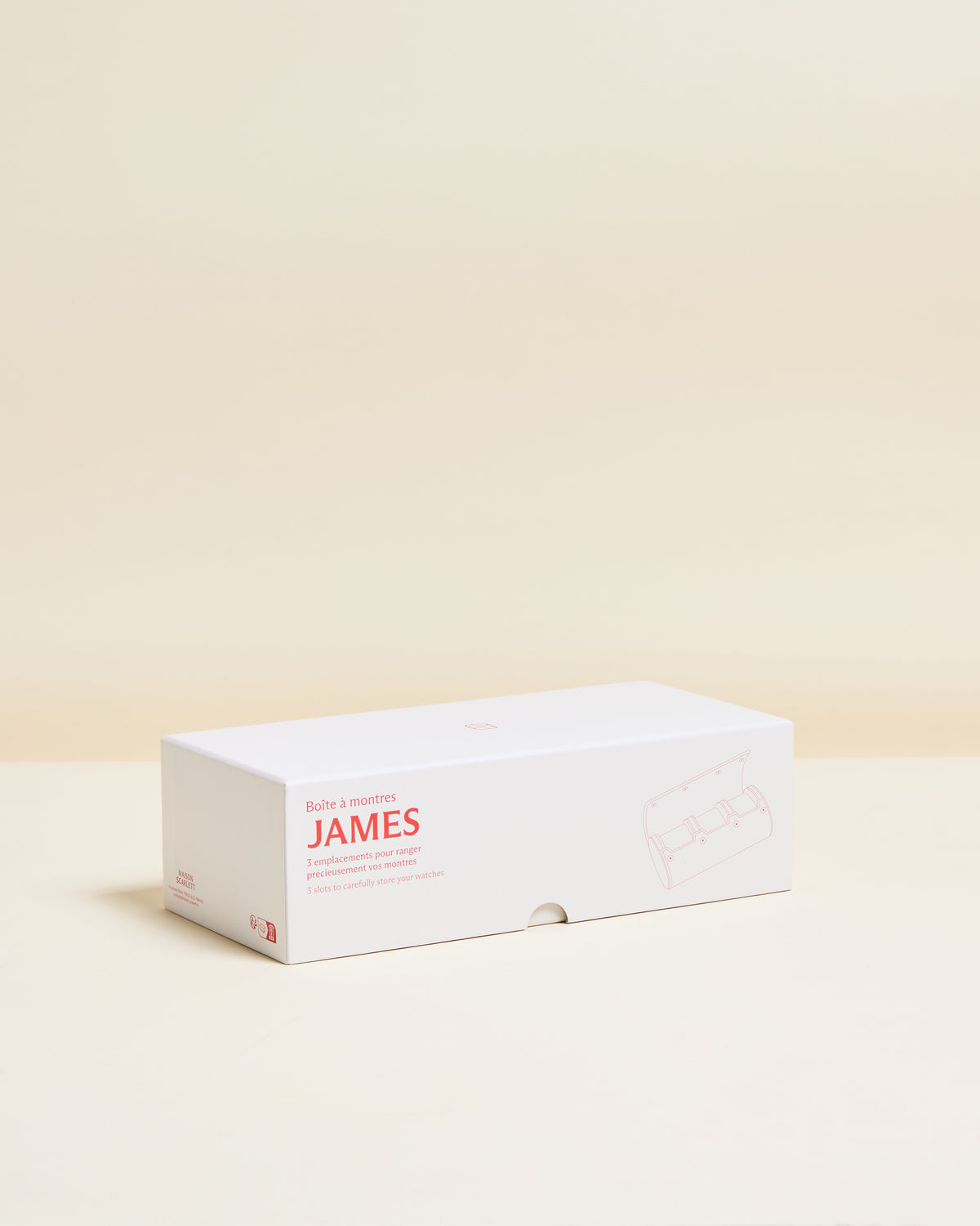 James Travel Watch Box, 3 Slots