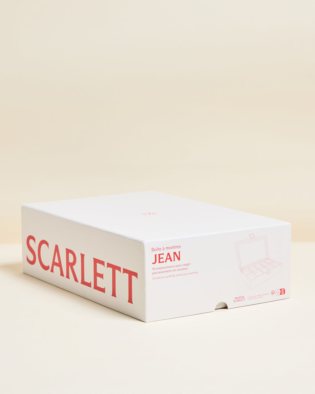 Jean watch box with 10 compartments