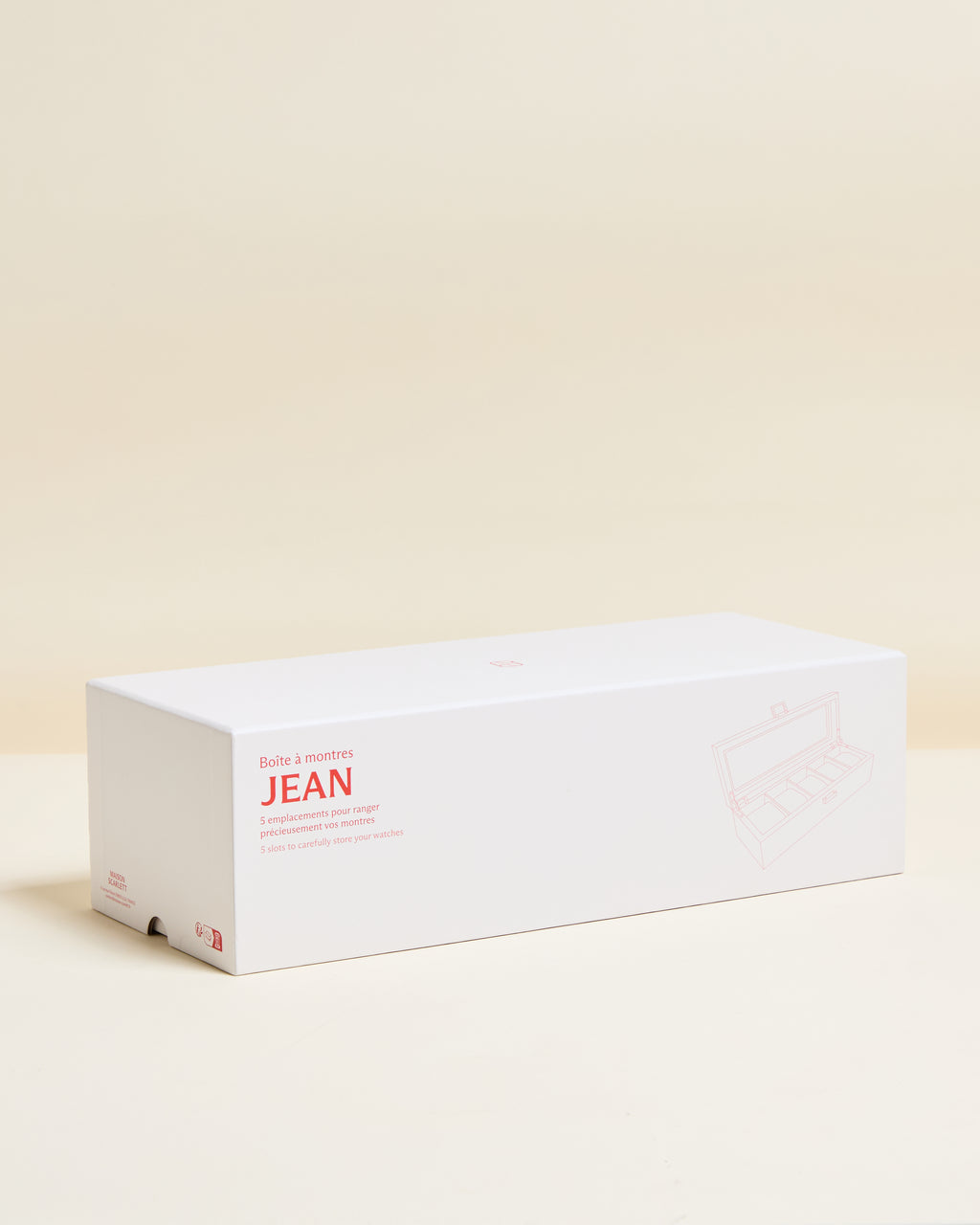 Jean watch box with 5 compartments
