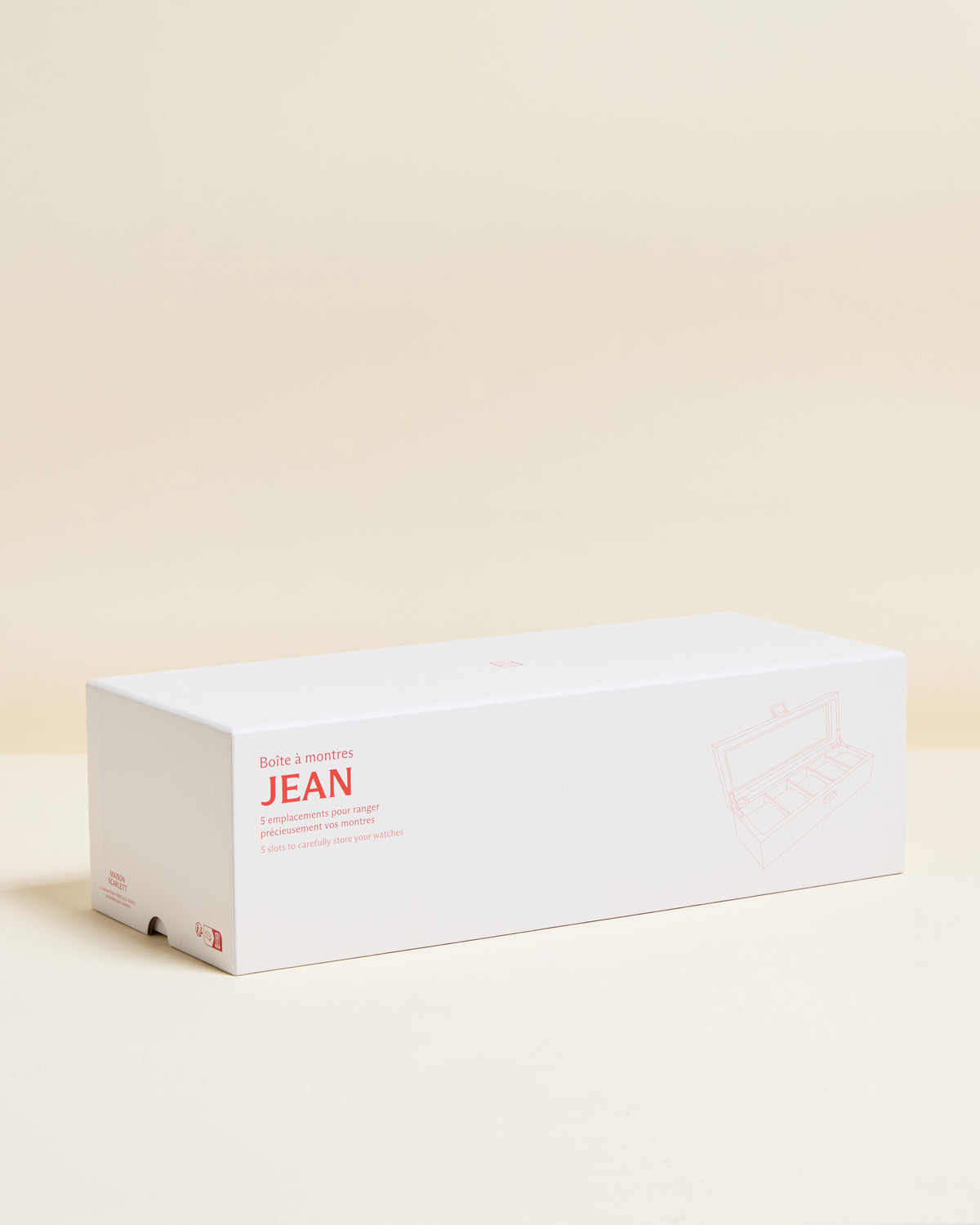 Jean watch box with 5 compartments