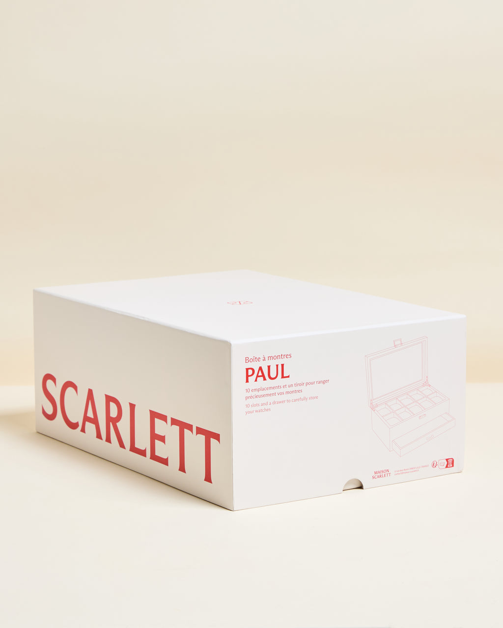Paul watch box with 10 compartments