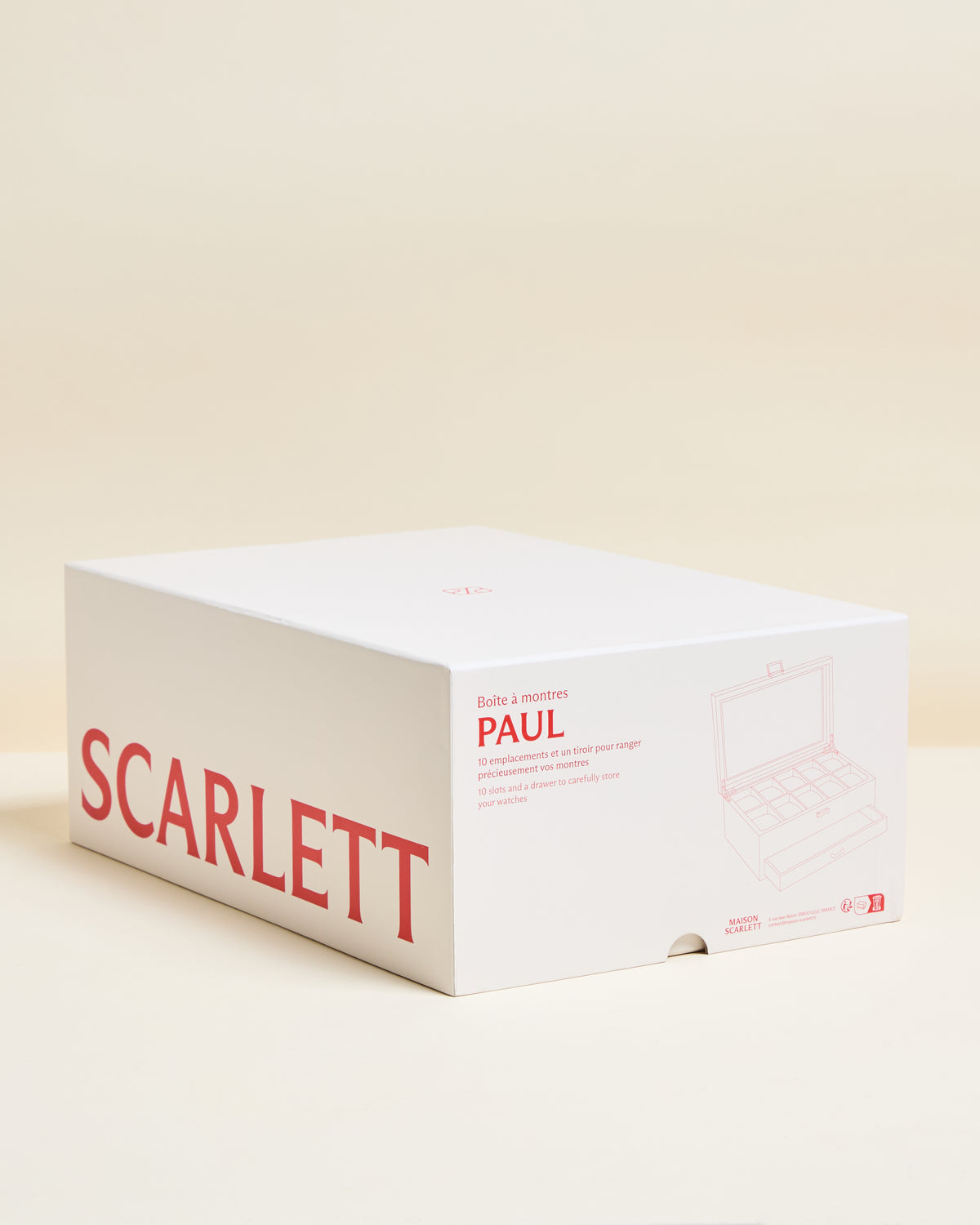 Paul watch box with 10 compartments
