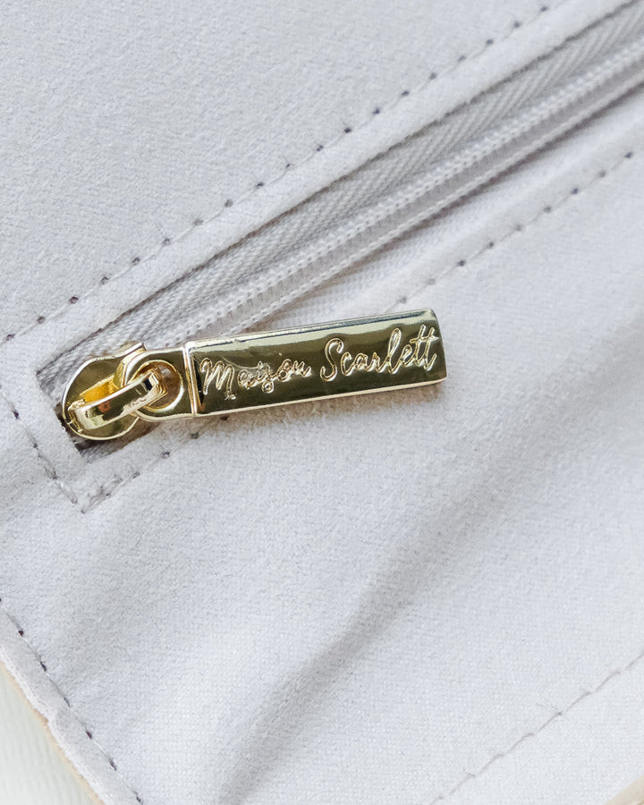 Catherine PU leather travel jewelry pouch