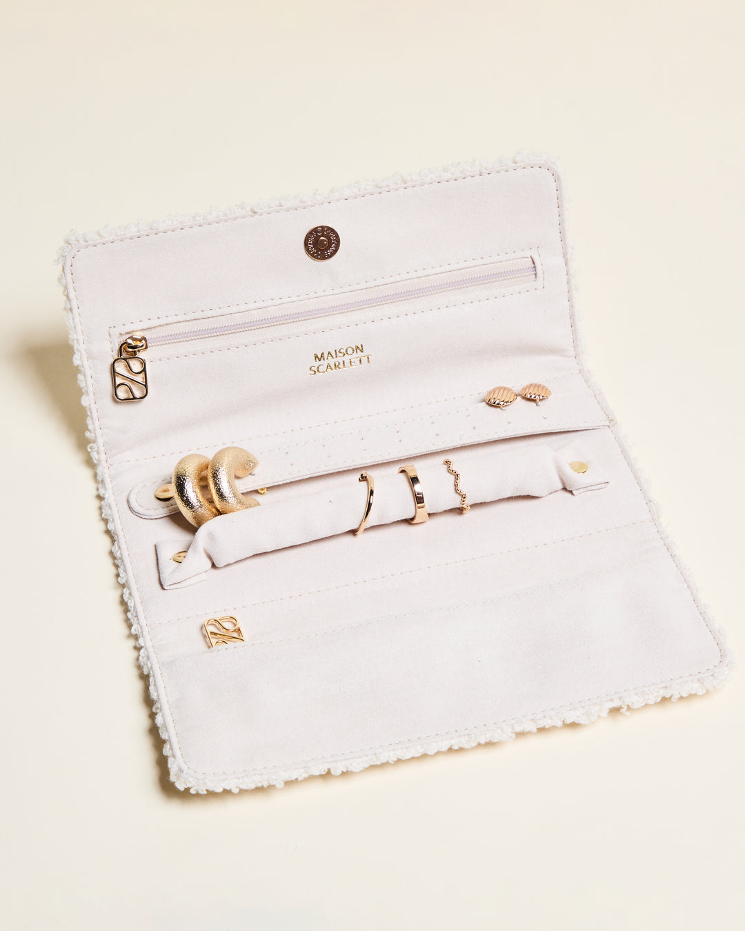 Catherine teddy travel jewelry pouch