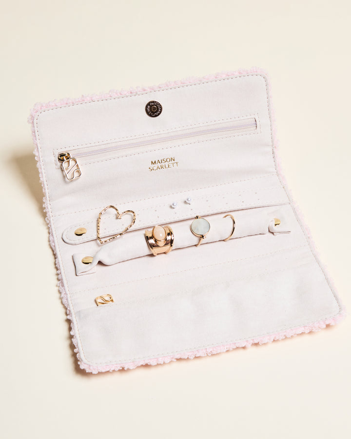 Catherine teddy travel jewelry pouch