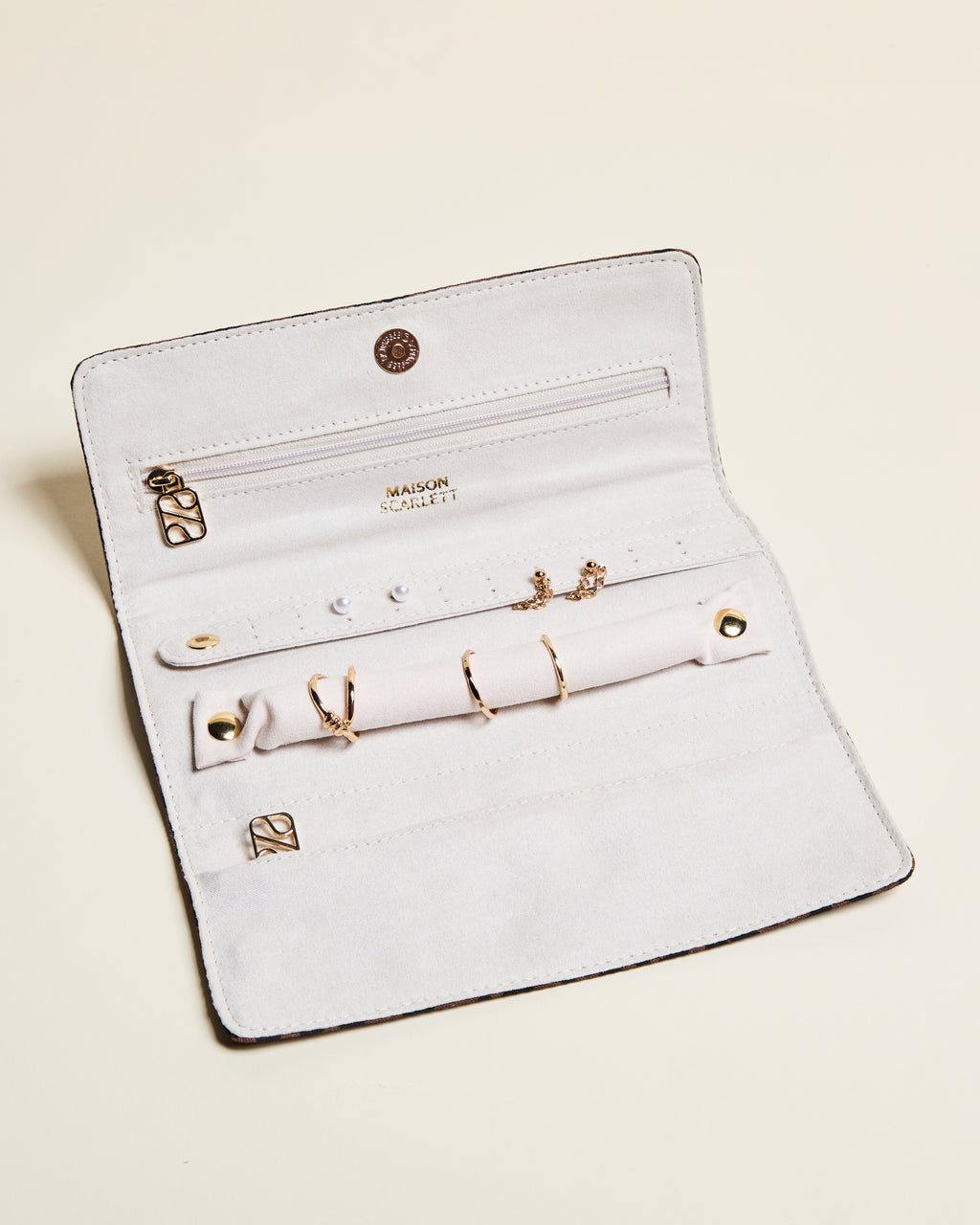 Catherine Leopard Jewelry Pouch