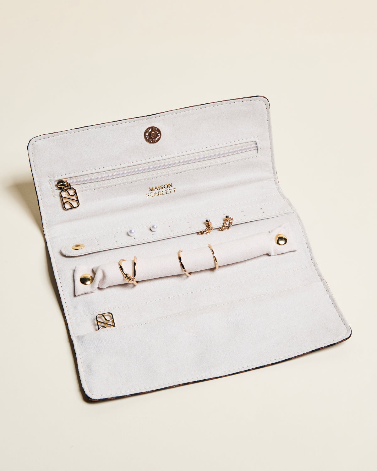 Catherine Leopard Jewelry Pouch
