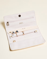 Catherine Linen-Look Jewelry Pouch