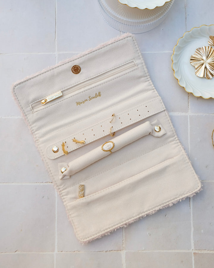 Catherine teddy travel jewelry pouch