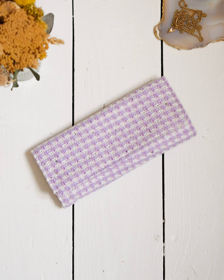 Catherine houndstooth travel jewelry pouch